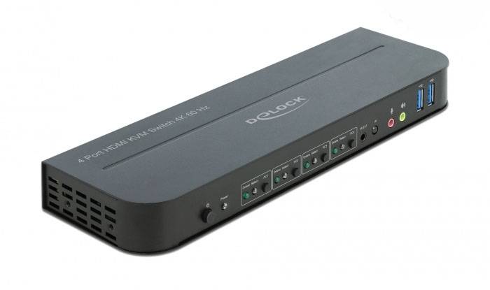 Delock 11483 HDMI-Switch HDMI Tastatur, Maus, Gestensteuerung, Fernbedienung 3840 x 2160 Pixel