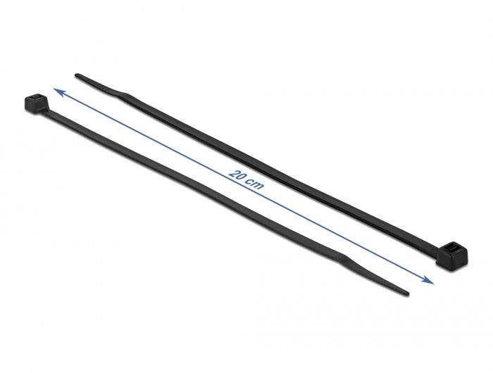 Delock 19559 Kabelbinder Schwarz 100St.