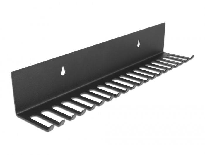 Delock Kabel-Halteclips Metall Schwarz (L x B x H) 318 x 65 x 55mm 1 St. 66729