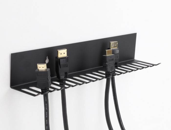Delock Kabel-Halteclips Metall Schwarz (L x B x H) 318 x 65 x 55mm 1 St. 66729