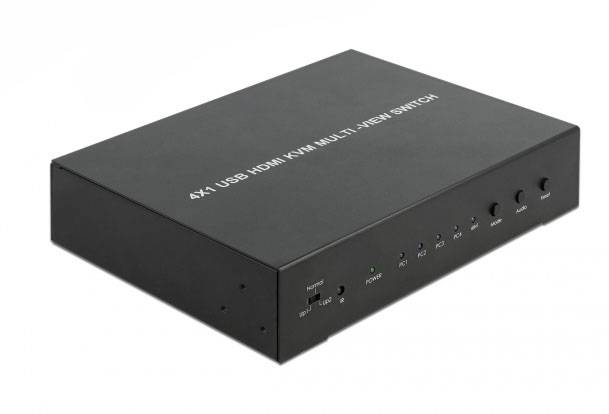 Delock 11488 KVM-Matrix-Switch HDMI Tastatur, Maus, Fernbedienung 1920 x 1080 Pixel