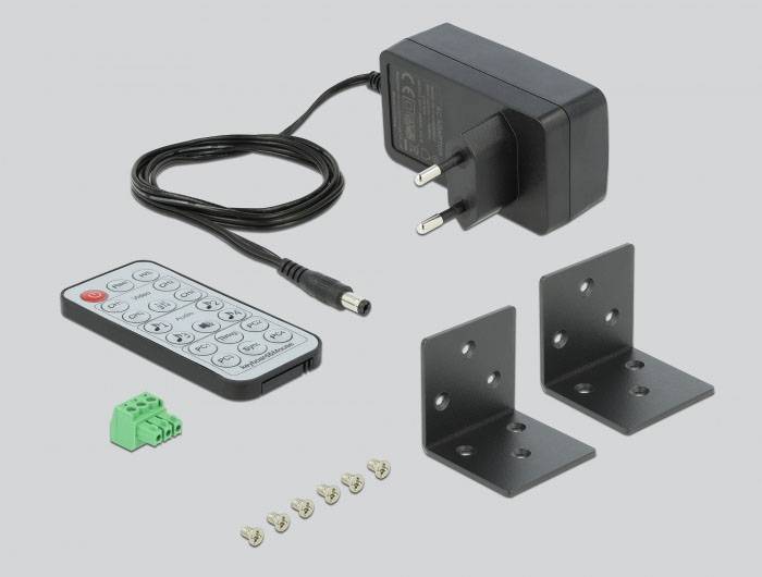 Delock 11488 KVM-Matrix-Switch HDMI Tastatur, Maus, Fernbedienung 1920 x 1080 Pixel