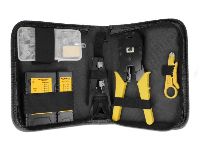 Delock 86696 Netzwerk Werkzeug-Set Passend für (Netzwerk-Spezifikationen (CAT)): Unbestückt