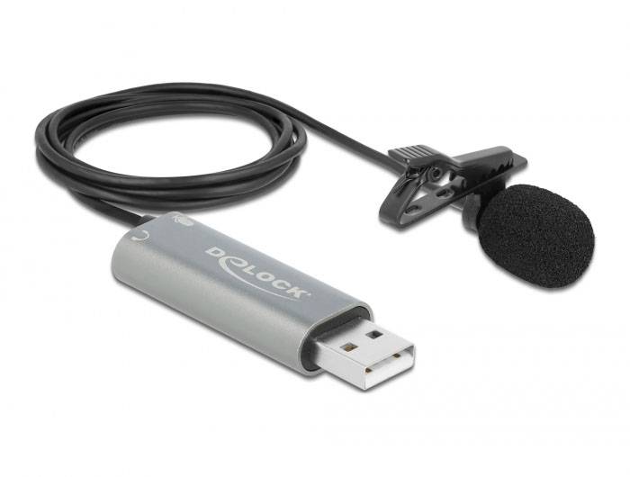 Delock 66638 Ansteck USB-Mikrofon Übertragungsart (Details):USB USB Schwarz