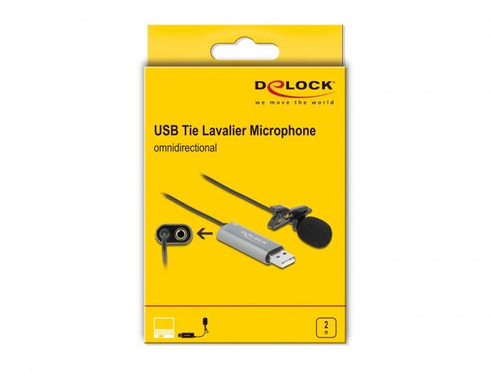 Delock 66638 Ansteck USB-Mikrofon Übertragungsart (Details):USB USB Schwarz