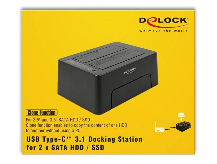 Delock USB-C® Dockingstation 63957