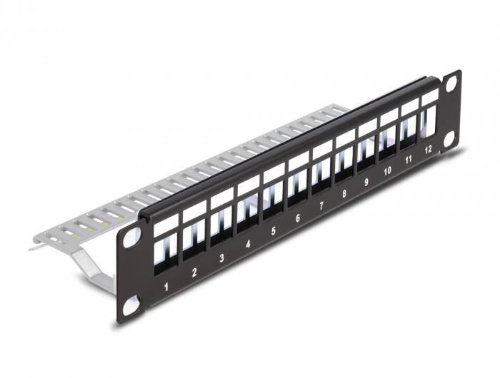 Delock 66874 Patch-Panel 1 HE Schwarz
