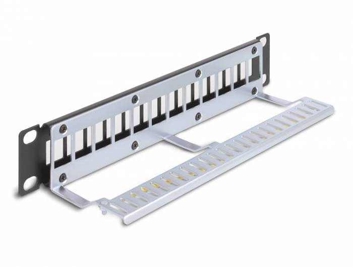 Delock 66874 Patch-Panel 1 HE Schwarz