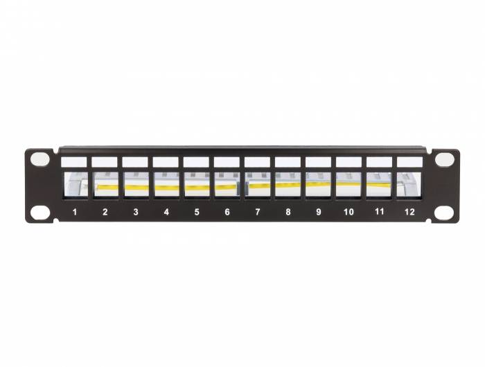 Delock 66874 Patch-Panel 1 HE Schwarz
