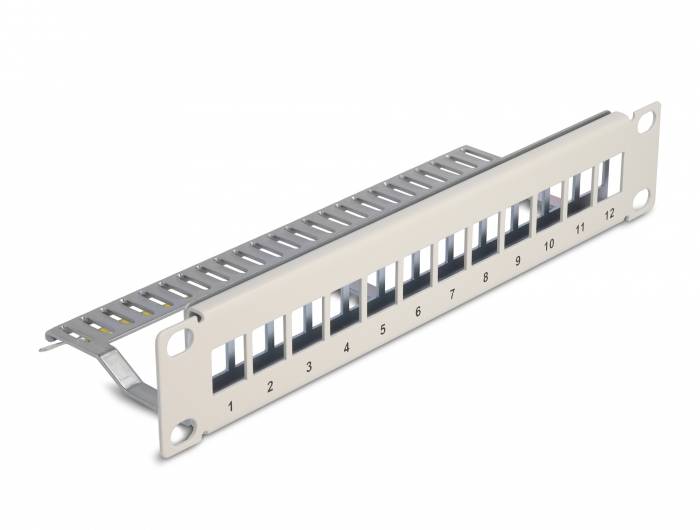 Delock 66875 Patch-Panel 1 HE Grau