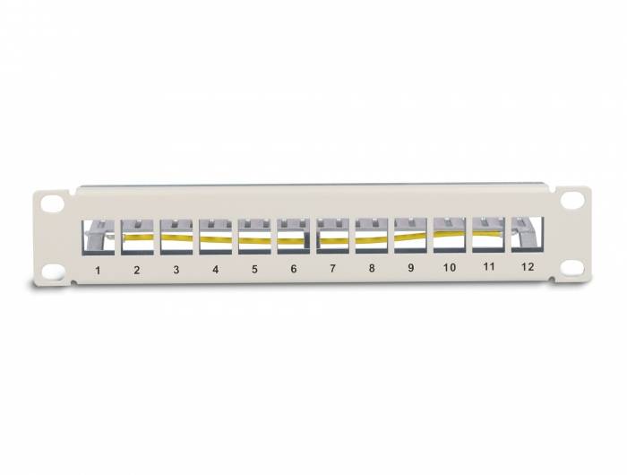 Delock 66875 Patch-Panel 1 HE Grau