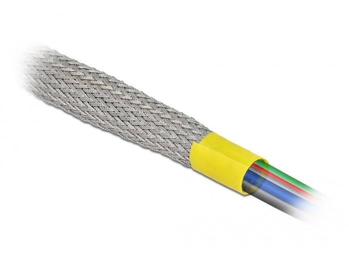 Delock 20789 20789 Geflechtschlauch Grau Kupfer 2m 1St.