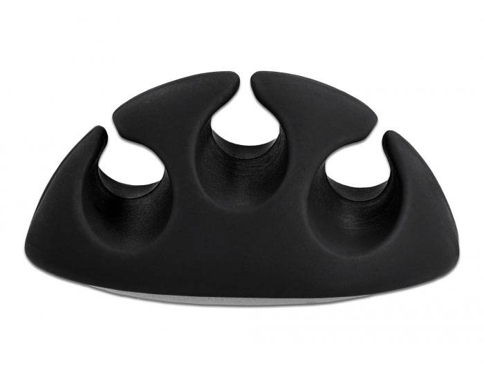 Delock Kabel-Halteclips Thermoplast Schwarz, Weiß (B x H) 35mm x 16mm 1 Set 18346