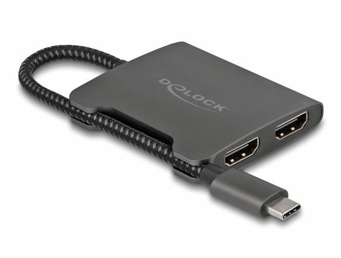 Delock 87778 USB-C® (USB 3.2 Gen 2) Multiport Hub Schwarz
