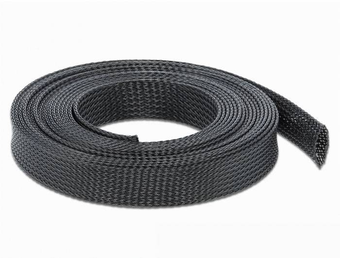 Delock 18850 18850 Geflechtschlauch Schwarz 5m 1St.