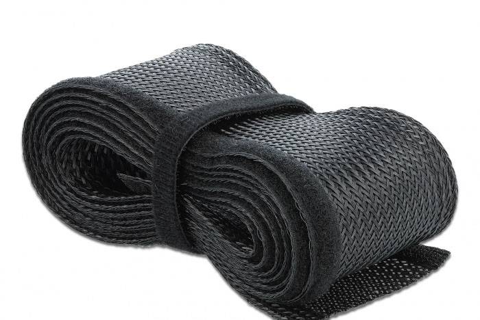 Delock 18857 18857 Geflechtschlauch Schwarz Polyester 2m 12mm (max) 1St.