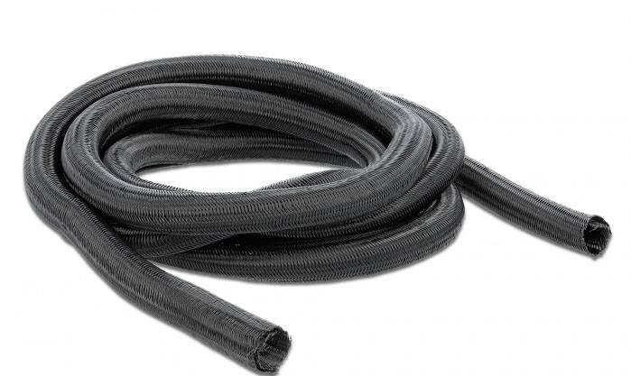 Delock 18853 18853 Geflechtschlauch Schwarz Polyester 2m 14mm (max) 1St.