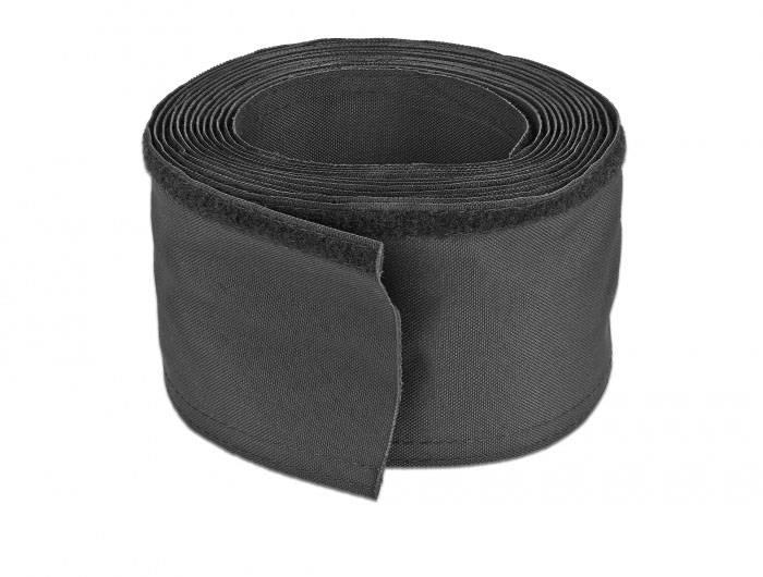 Delock Kabel-Bündelschlauch Polyester Schwarz (Ø x L) 30mm x 5m 1 St. 19191