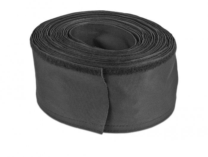 Delock Kabel-Bündelschlauch Polyester Schwarz 10m 19216