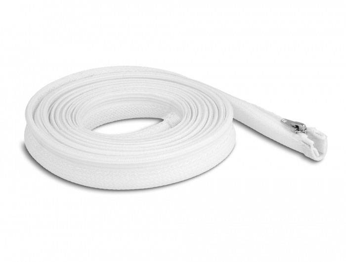 Delock 20833 20833 Geflechtschlauch Weiß Polyester 3m 15mm (max) 1St.