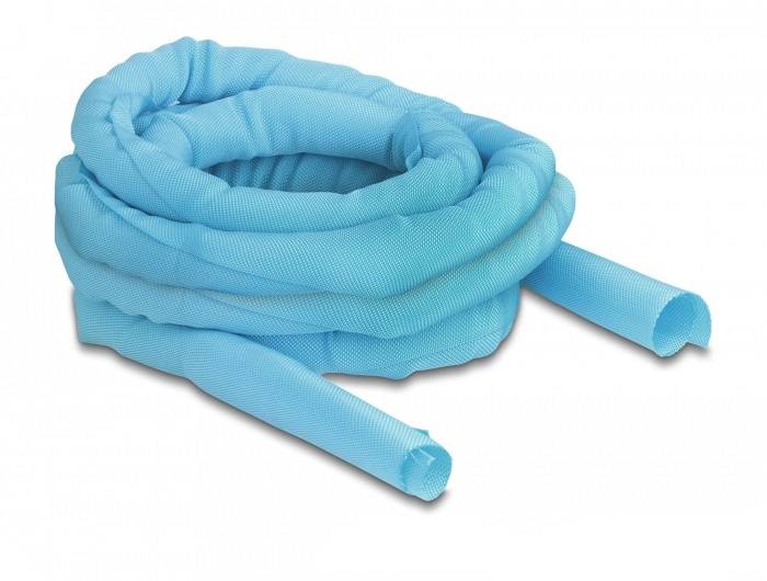 Delock Kabel-Bündelschlauch Polyester Blau (Ø x L) 25mm x 2m 1 St. 20879