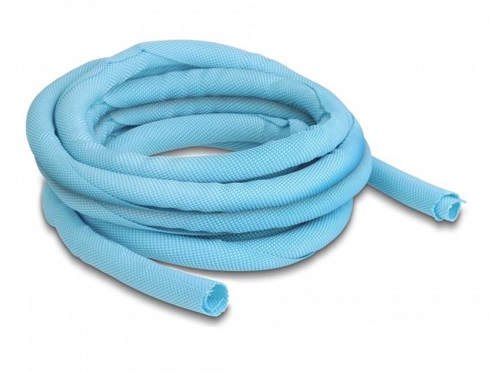Delock Kabel-Bündelschlauch Polyester Blau (Ø x L) 10mm x 5m 1 St. 20880