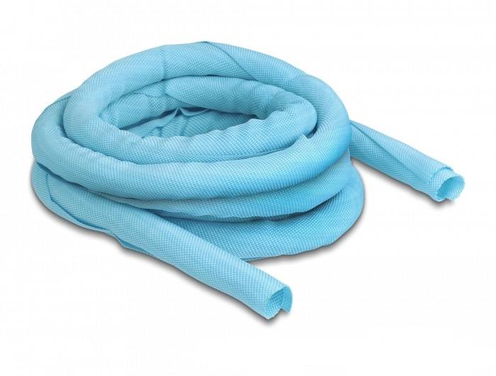 Delock Kabel-Bündelschlauch Polyester Blau (Ø x L) 16mm x 5m 1 St. 20881