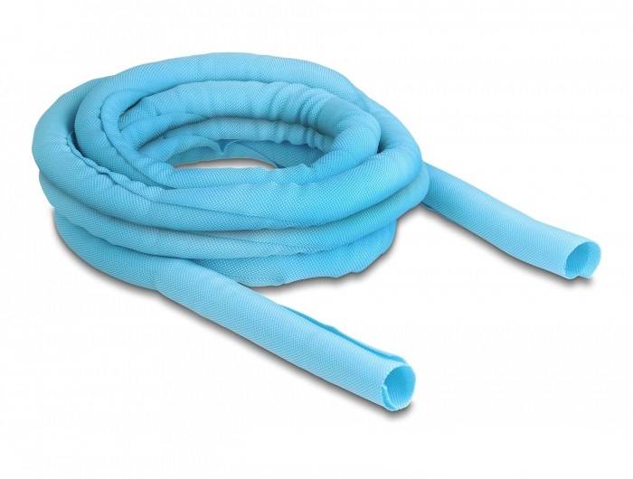 Delock Kabel-Bündelschlauch Polyester Blau (Ø x L) 19mm x 5m 1 St. 20882