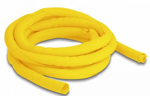 Delock Kabel-Bündelschlauch Polyester Gelb (Ø x L) 10mm x 2m 1 St. 20868