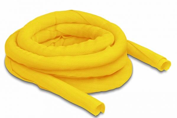 Delock Kabel-Bündelschlauch Polyester Gelb (Ø x L) 16mm x 5m 1 St. 20873