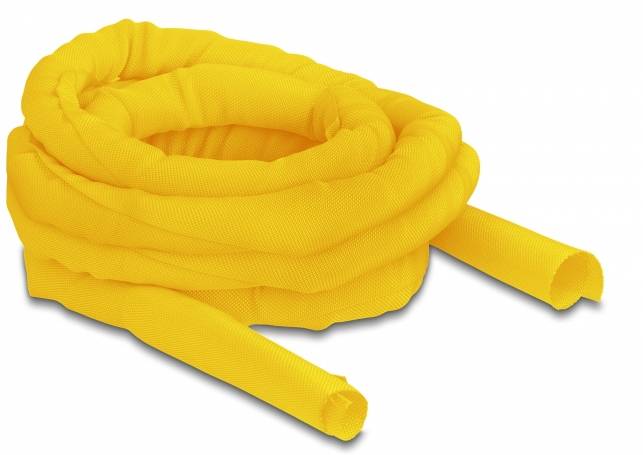 Delock Kabel-Bündelschlauch Polyester Gelb (Ø x L) 25mm x 5m 1 St. 20875