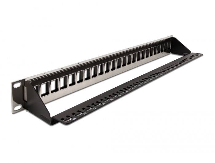 Delock 66865 Patch-Panel 1 HE Schwarz