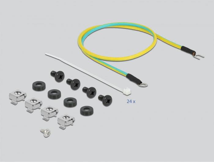 Delock 66865 Patch-Panel 1 HE Schwarz