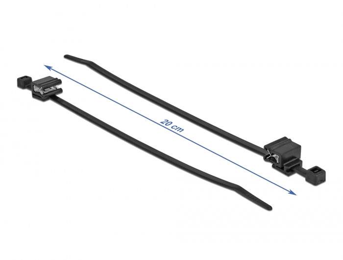 Delock 19565 Kabelbinder Schwarz 50St.