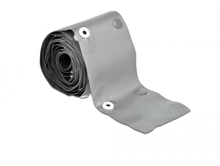 Delock Kabel-Bündelschlauch PVC Schwarz, Grau (Ø x L) 10mm x 2m 1 St. 20725