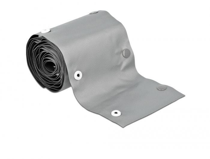 Delock Kabel-Bündelschlauch PVC Schwarz, Grau (Ø x L) 20mm x 2m 1 St. 20726