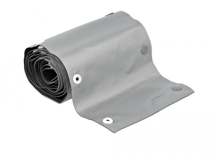 Delock Kabel-Bündelschlauch PVC Schwarz, Grau (Ø x L) 30mm x 2m 1 St. 20727