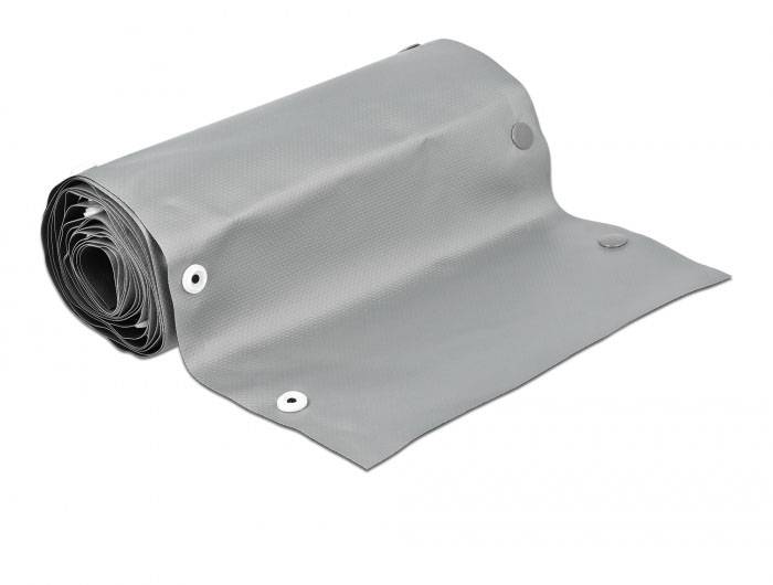 Delock Kabel-Bündelschlauch PVC Schwarz, Grau (Ø x L) 50mm x 2m 1 St. 20728