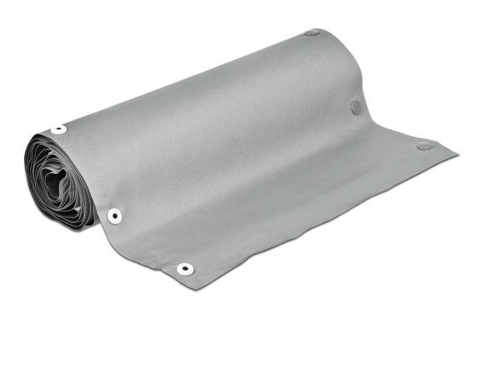 Delock Kabel-Bündelschlauch PVC Schwarz, Grau (Ø x L) 70mm x 2m 1 St. 20729