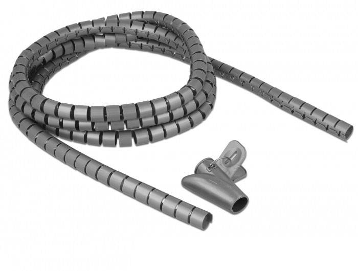Delock Spiralschlauch Polyethylen Grau (Ø x L) 15mm x 2.5m 1 St. 18843