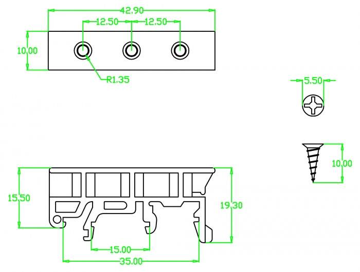 Delock 65961 Hutschienenadapter 1 St. Bag