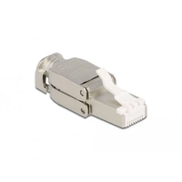 Delock 86927 RJ45 Stecker Cat.6A STP werkzeugfrei 86927 Silber 1St. Delock 86927 RJ45 Stecker Cat.6A STP werkzeugfrei 86927 Silber 1St.