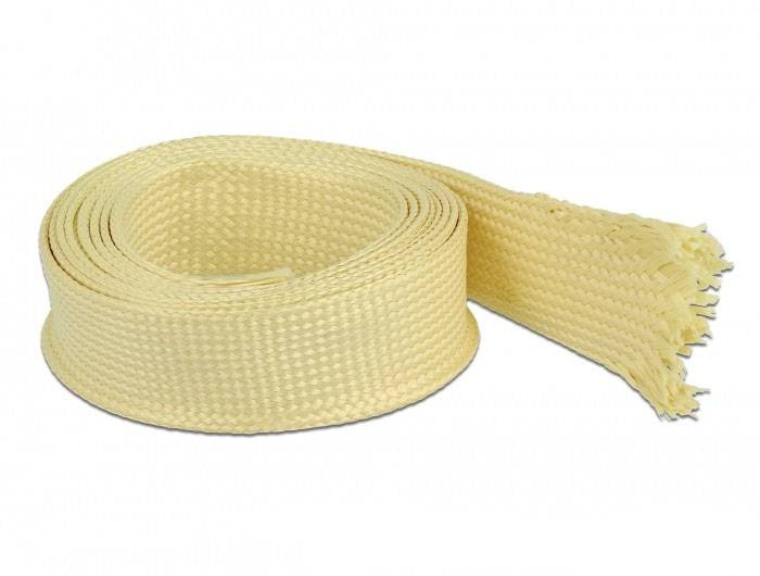 Delock 20801 20801 Geflechtschlauch Gelb 2m 1St.