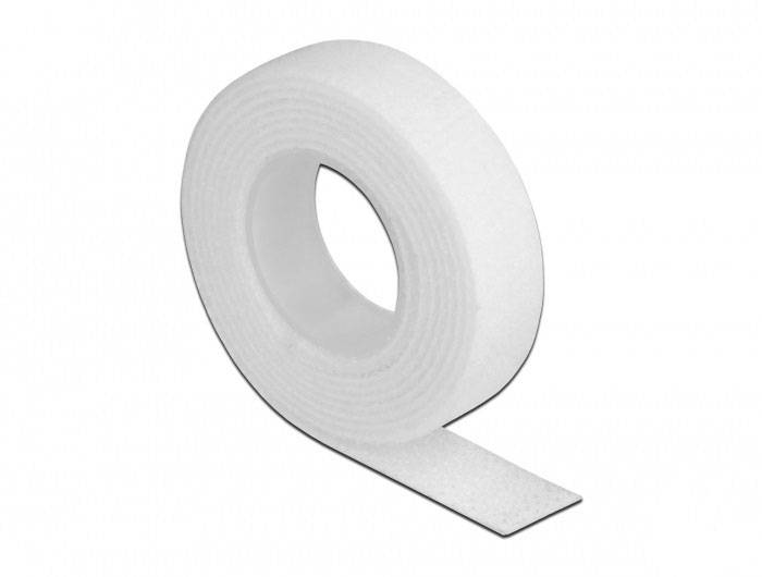 Delock 18375 Klettband (L x B) 1m x 13mm Weiß 1St.