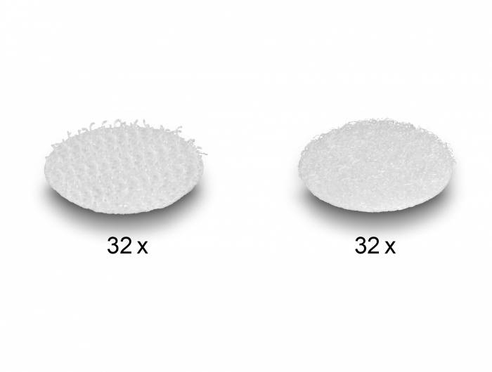 Delock Klettpunkt Weiß 64St.