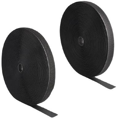 Delock 20853 Klettband zum Aufnähen Haft- und Flauschteil (L x B) 25m x 25mm Schwarz 1St.