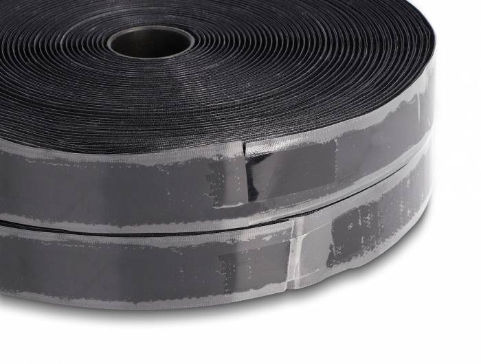 Delock 20857 Klettband zum Aufkleben (L x B) 15m x 25mm Schwarz 1St.