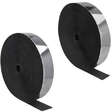 Delock 20862 Klettband zum Aufkleben (L x B) 25m x 50mm Schwarz 1St.