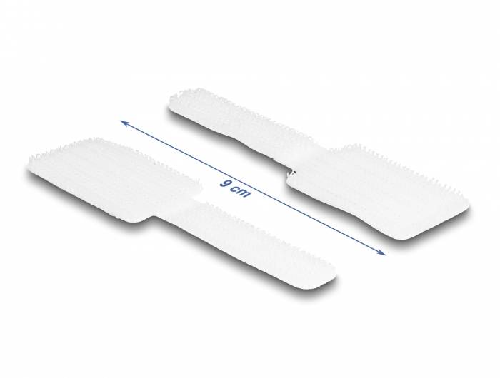 Delock Kabel-Halteclips Polyester Weiß 10 St. 19587