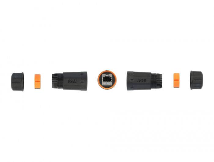 Delock RJ45 Netzwerk Adapter [1x RJ45-Buchse - 1x RJ45-Buchse] Schwarz